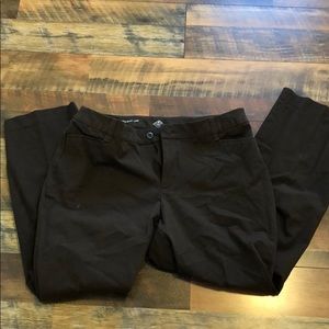 Brown Straight Leg Trousers